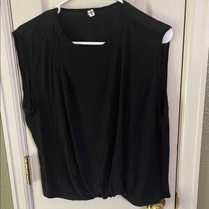 Anthropologie Black Sleeveless Top